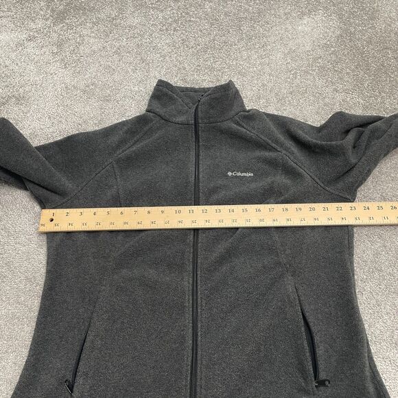 Columbia Benton Springs Fleece Jacket Womens XL Gray Full Zip Pocket Outdoor - Picture 8 of 13